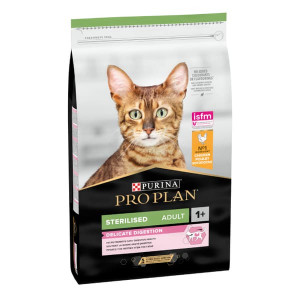 PRO PLAN CAT STERILISED DIGEST CHICKEN sausā barība kaķiem Vista 10kg